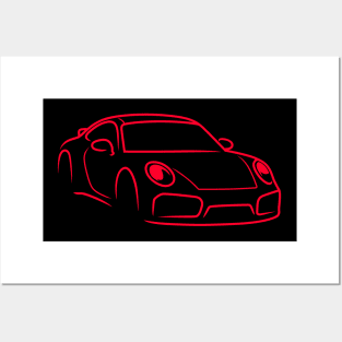 911 car sport racing race red Posters and Art